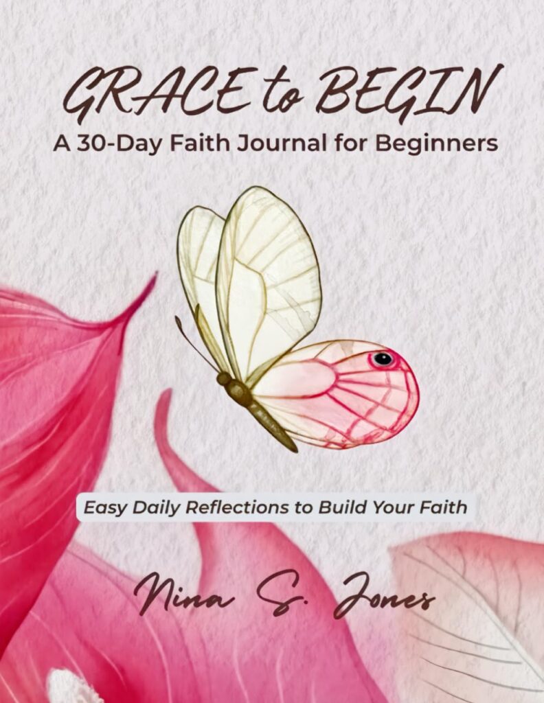 Cover of GRACE to BEGIN, a 30-day faith journal for beginners
