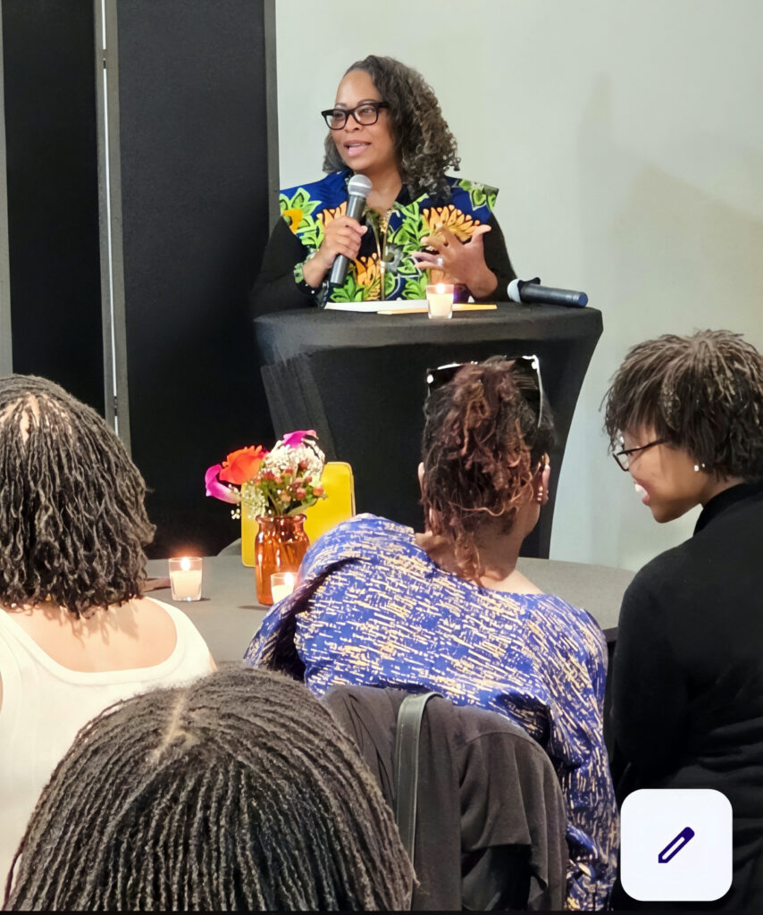 Nina S. Jones speaking at a conference